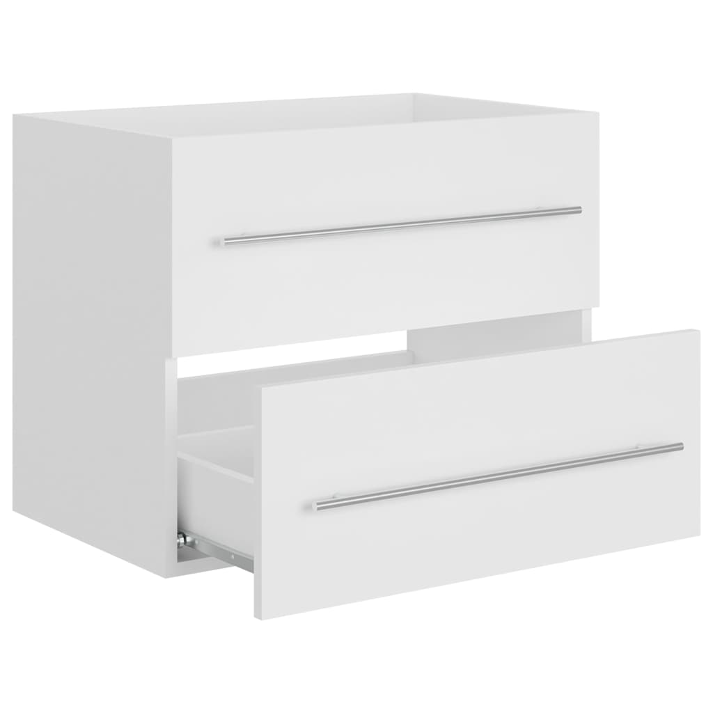 Mobile Lavabo Bianco 60x38,5x48 cm in Legno Multistrato
