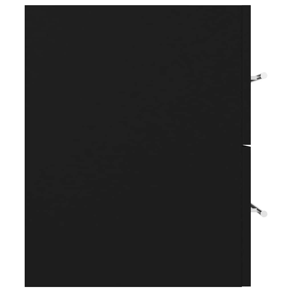 Mobile Lavabo Nero 100x38,5x48 cm in Legno Multistrato