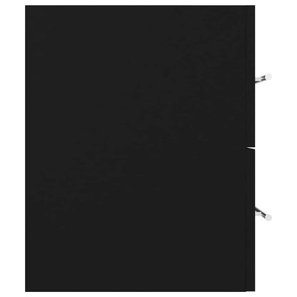 Mobile Lavabo Nero 100x38,5x48 cm in Legno Multistrato
