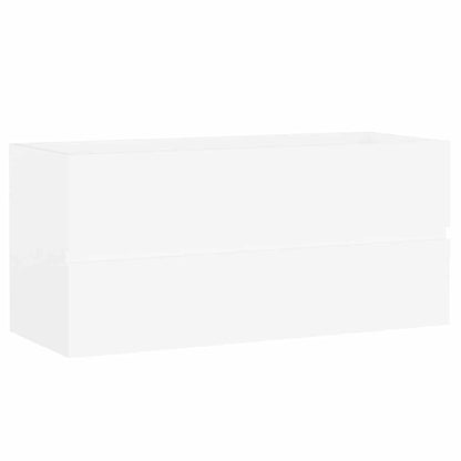 Mobile Lavabo Bianco 100x38,5x45 cm in Legno Multistrato
