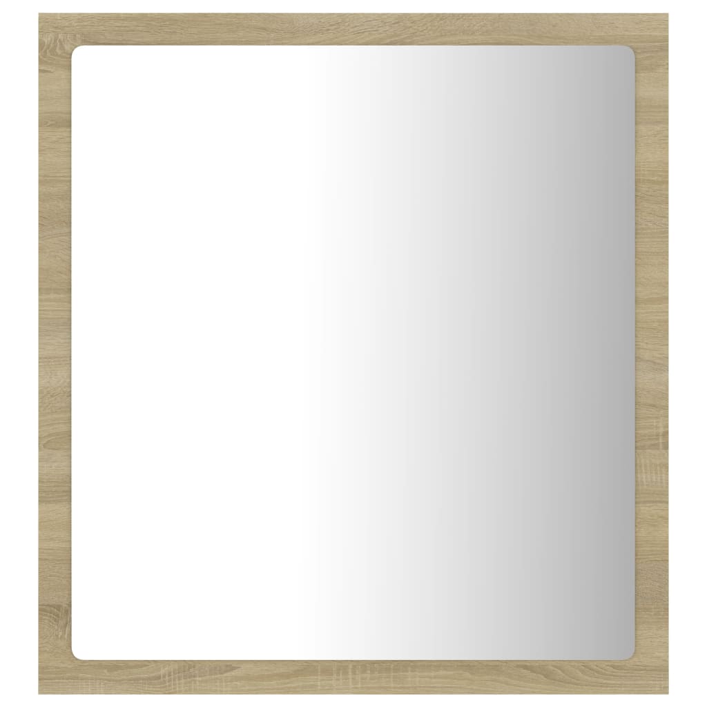 Specchio da Bagno LED Rovere Sonoma 40x8,5x37 cm in Acrilico - homemem39
