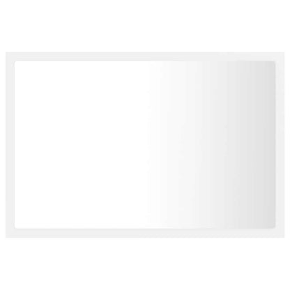 Specchio da Bagno con LED Bianco 60x8,5x37 cm in Acrilico