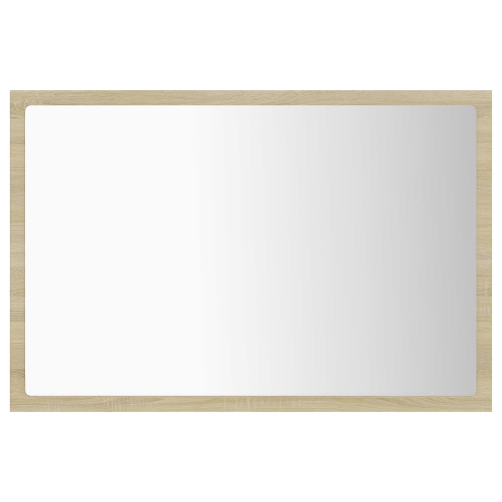 Specchio da Bagno LED Rovere Sonoma 60x8,5x37 cm in Acrilico | homemem39