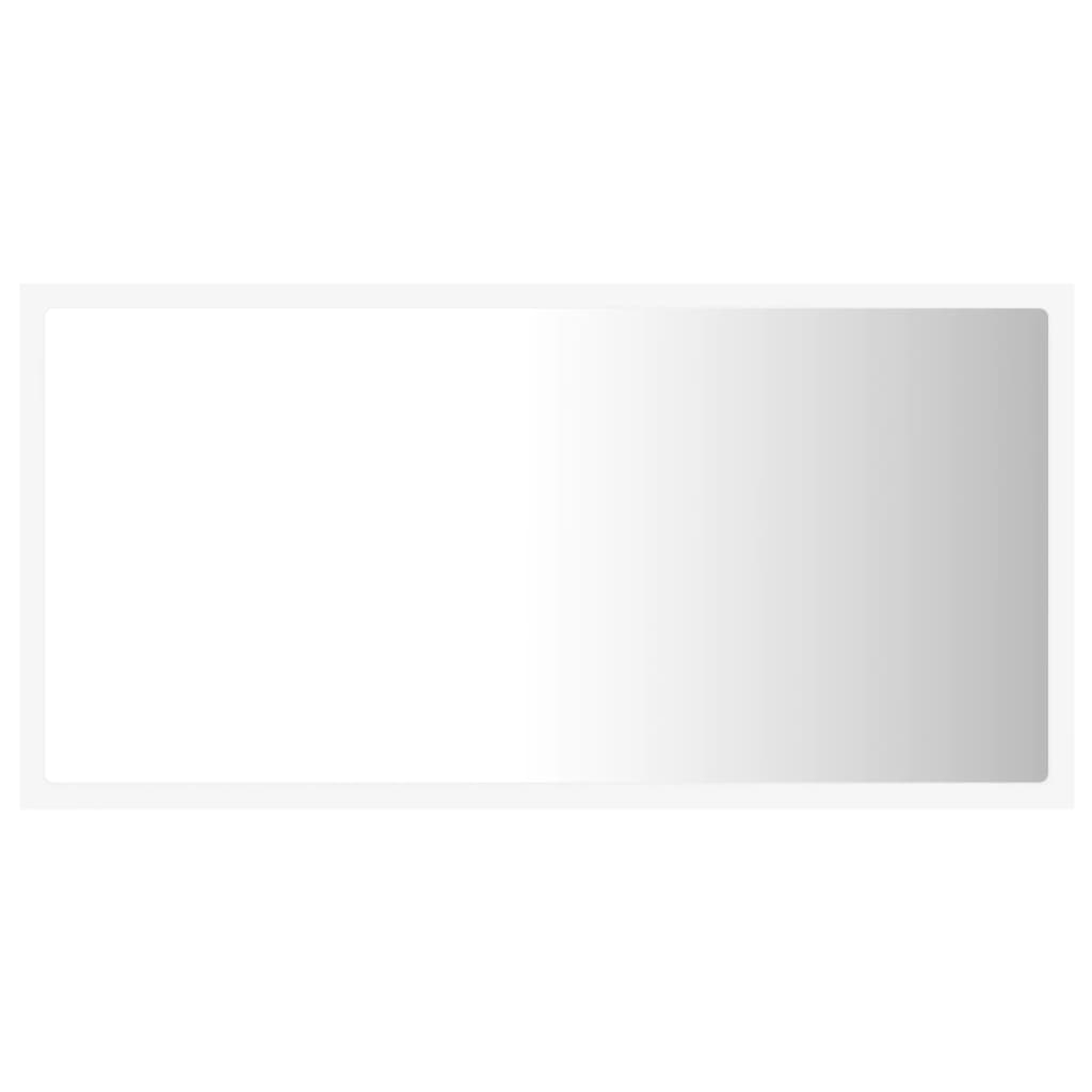 Specchio da Bagno con LED Bianco 80x8,5x37 cm in Acrilico | homemem39