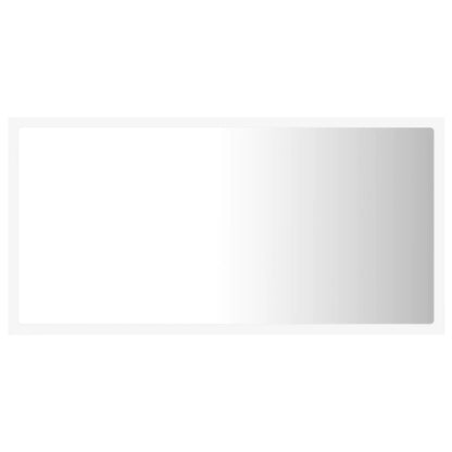 Specchio da Bagno con LED Bianco 80x8,5x37 cm in Acrilico | homemem39