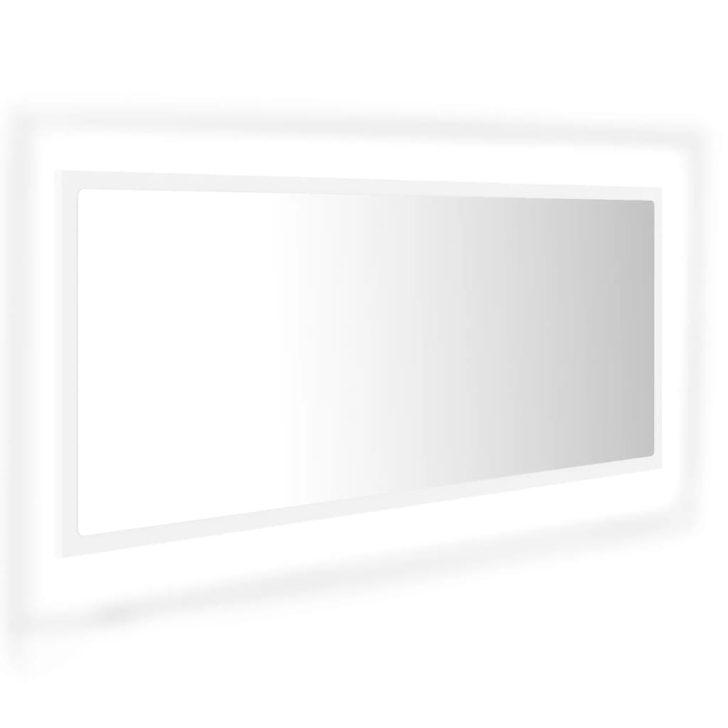 Specchio da Bagno con LED Bianco 100x8,5x37 cm in Acrilico | homemem39