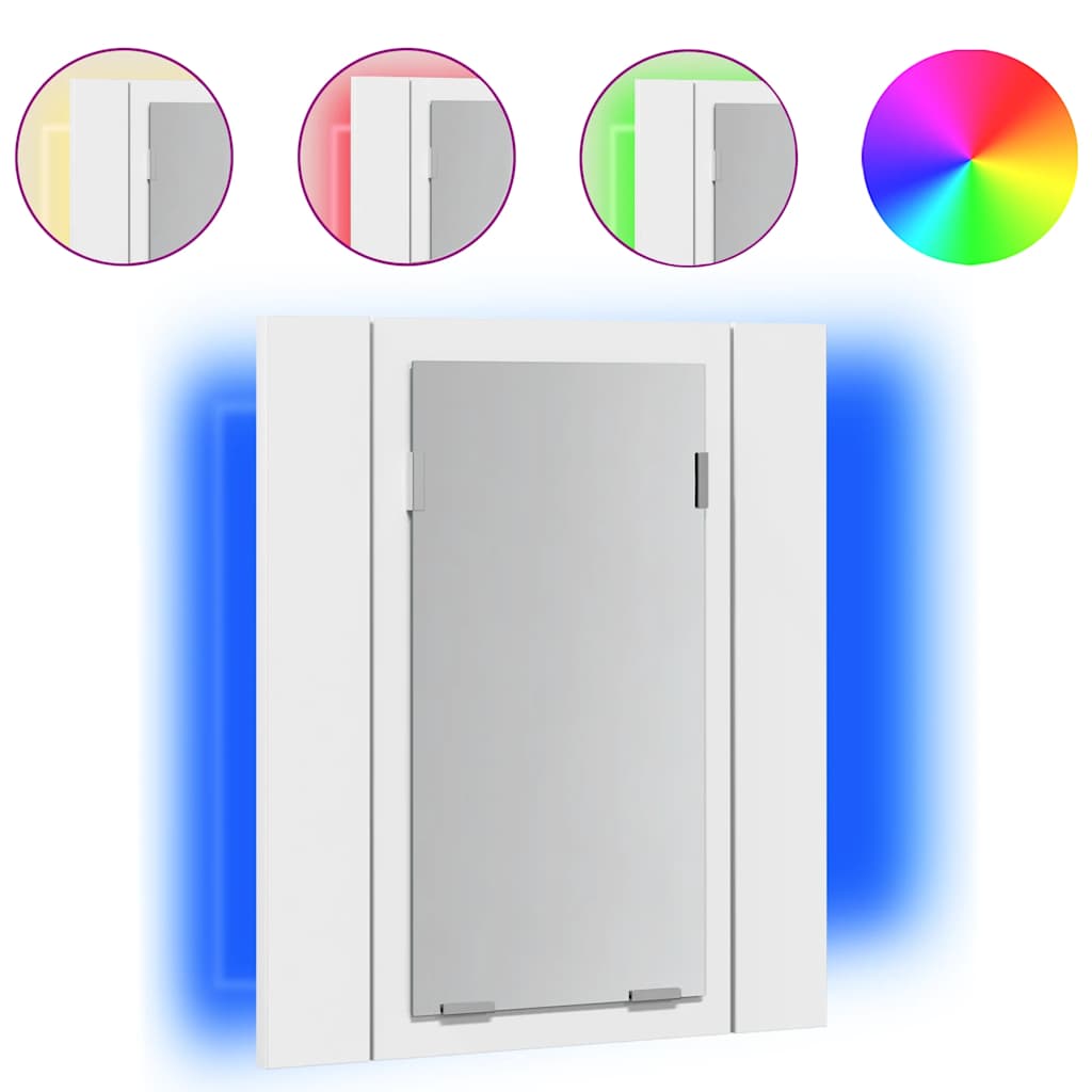 Specchio da Bagno con LED Bianco 40x12x45 cm in Acrilico - homemem39