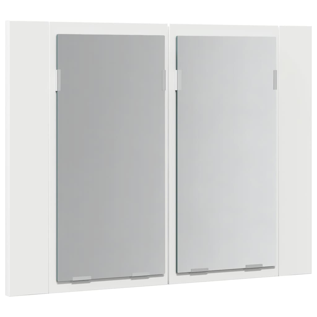 Armadietto a Specchio con Luci LED Bianco 60x12x45 in Acrilico - homemem39