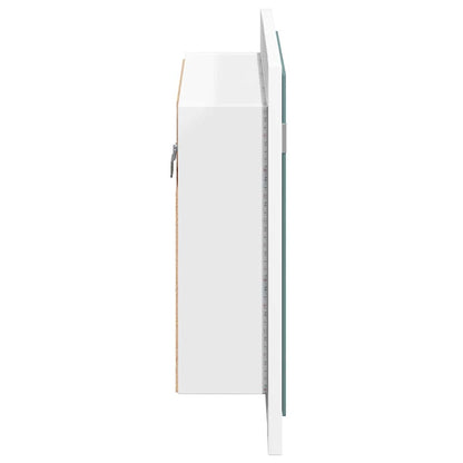 Armadietto a Specchio con Luci LED Bianco 60x12x45 in Acrilico - homemem39