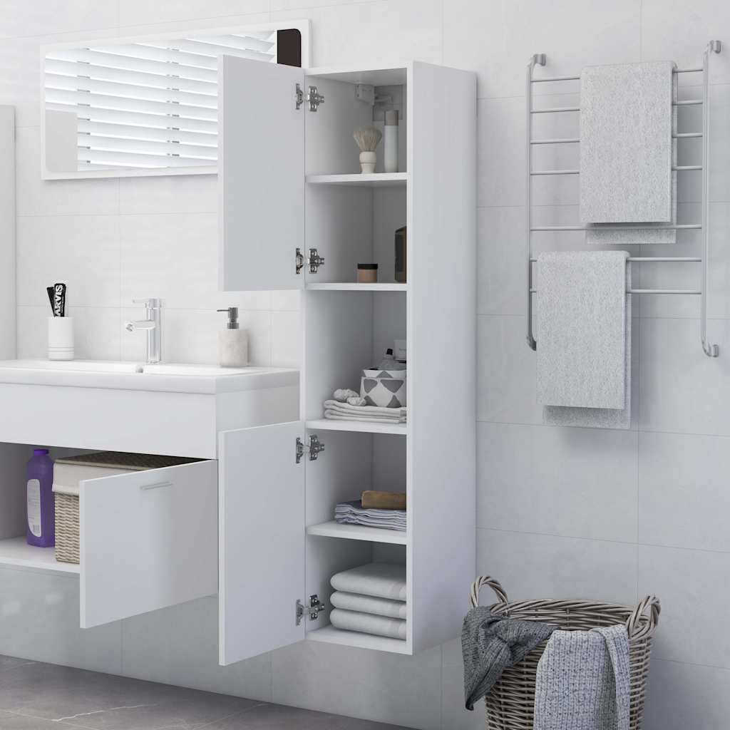 Mobile da Bagno 30x30x130 cm in legno multistrato