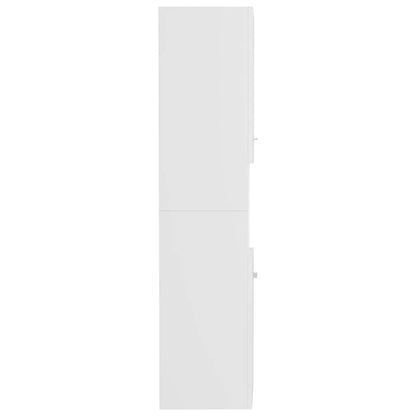 Mobile da Bagno Bianco 30x30x130 cm in Legno Multistrato