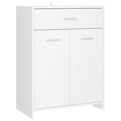 Armadio da Bagno Bianco 60x33x80 cm in Legno tecnico