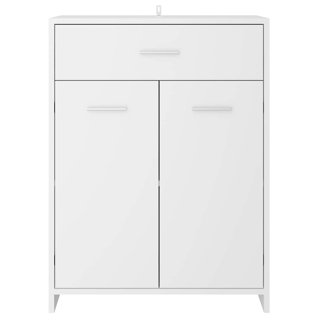 Armadio da Bagno Bianco 60x33x80 cm in Legno tecnico