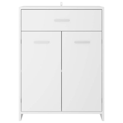 Armadio da Bagno Bianco 60x33x80 cm in Legno tecnico