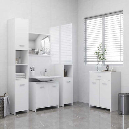 Armadio da Bagno Bianco 60x33x80 cm in Legno tecnico | homemem39