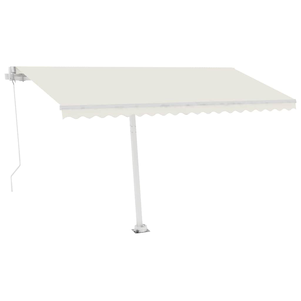Set Pali per Tenda da Sole Bianco 450x245 cm Ferro - homemem39
