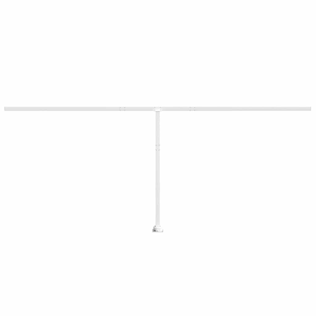Set Pali per Tenda da Sole Bianco 600x245 cm Ferro