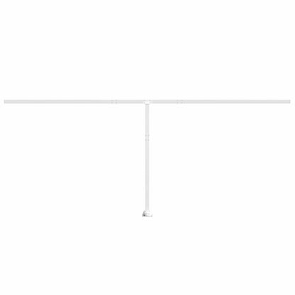 Set Pali per Tenda da Sole Bianco 600x245 cm Ferro