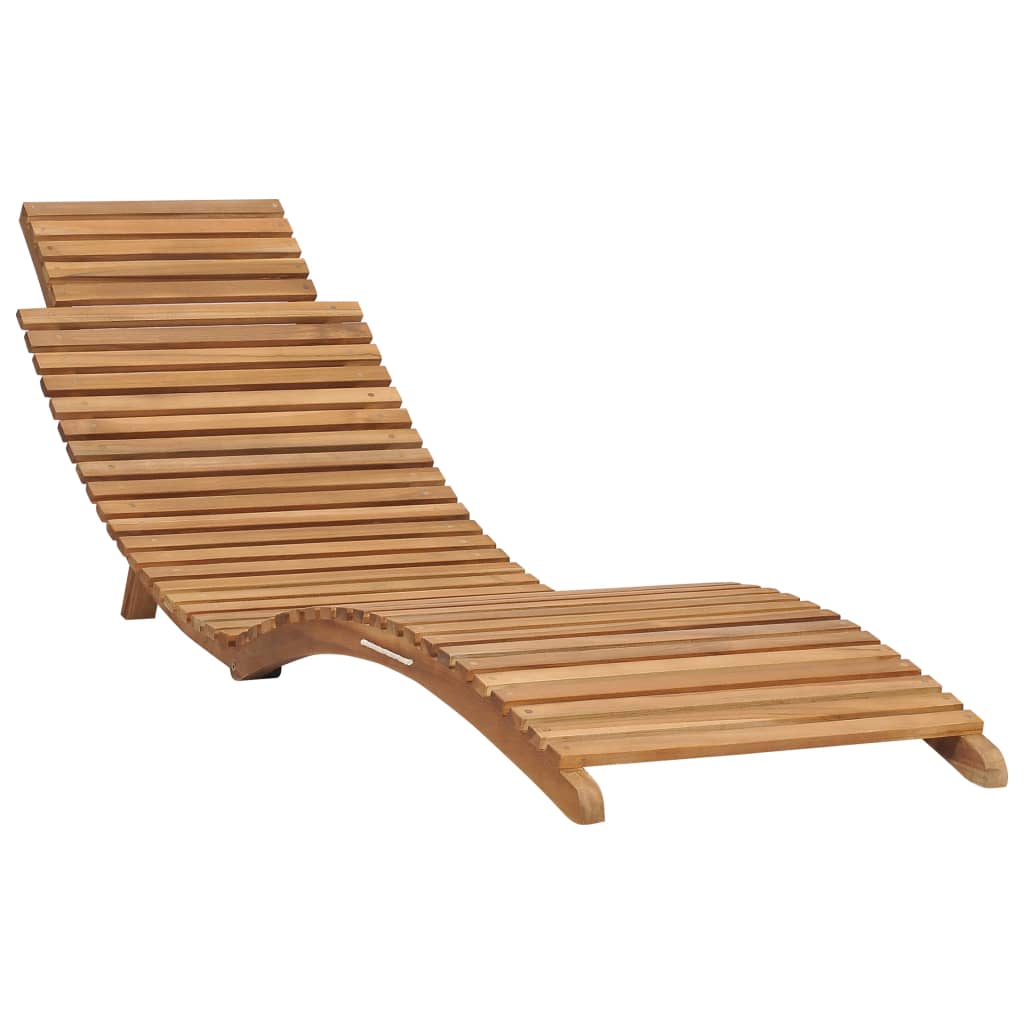 Set Salotto da Giardino 3 pz Pieghevole in Massello di Teak