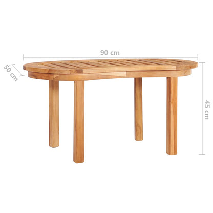 Set Salotto da Giardino 3 pz Design Curvo in Massello di Teak | homemem39