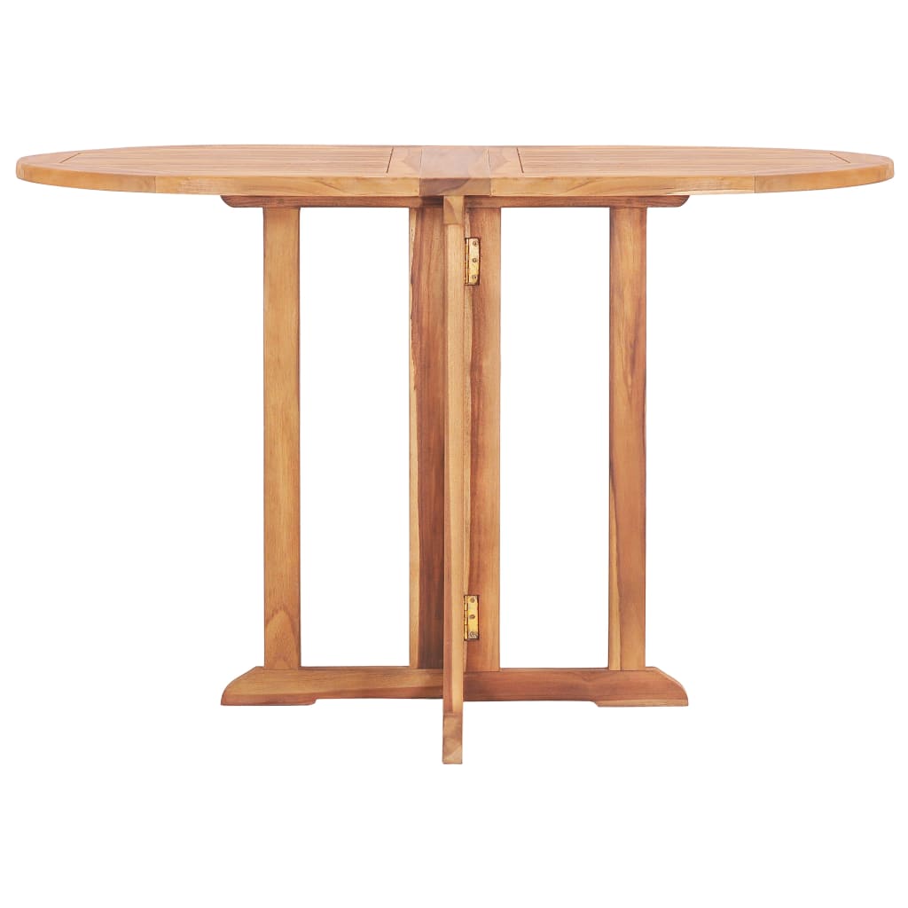 Set da Pranzo da Giardino 5 pz Pieghevole in Massello di Teak - homemem39