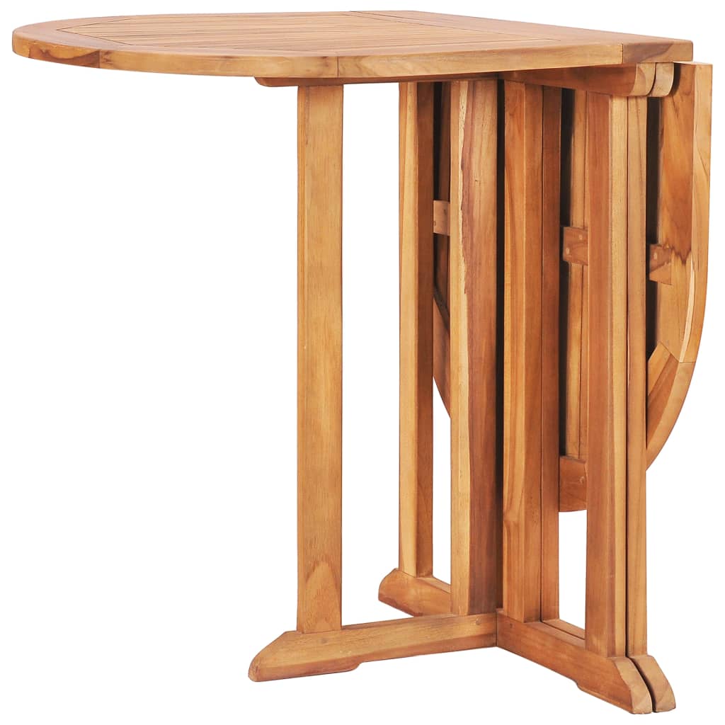 Set da Pranzo da Giardino 5 pz Pieghevole in Massello di Teak - homemem39
