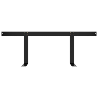 Schienale per Divano a Pallet Nero 110 cm in Ferro - homemem39
