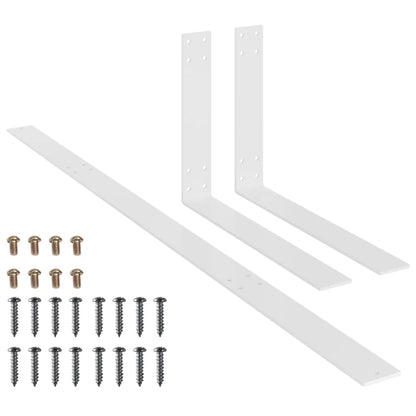 Schienale per Divano a Pallet Bianco 110 cm in Ferro - homemem39