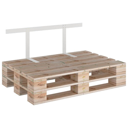 Schienale per Divano a Pallet Bianco 110 cm in Ferro - homemem39