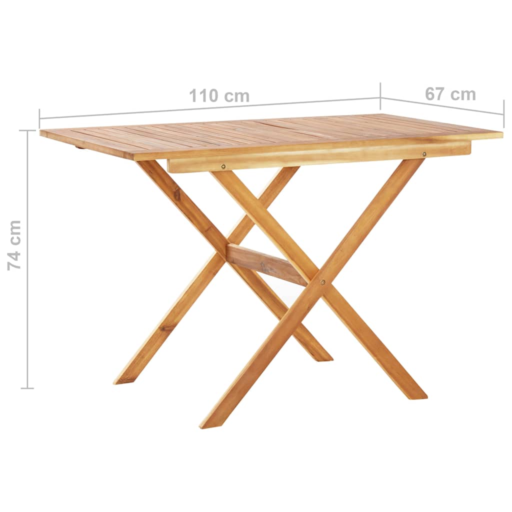 Set da Pranzo Giardino 3 pz Polyrattan e Massello Acacia Grigio | homemem39