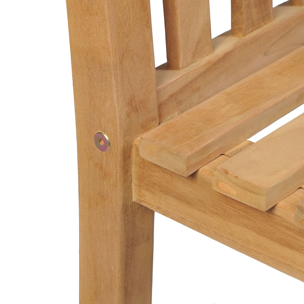Set da pranzo da giardino 3 pz 80x80 cm in legno massello di teak | homemem39