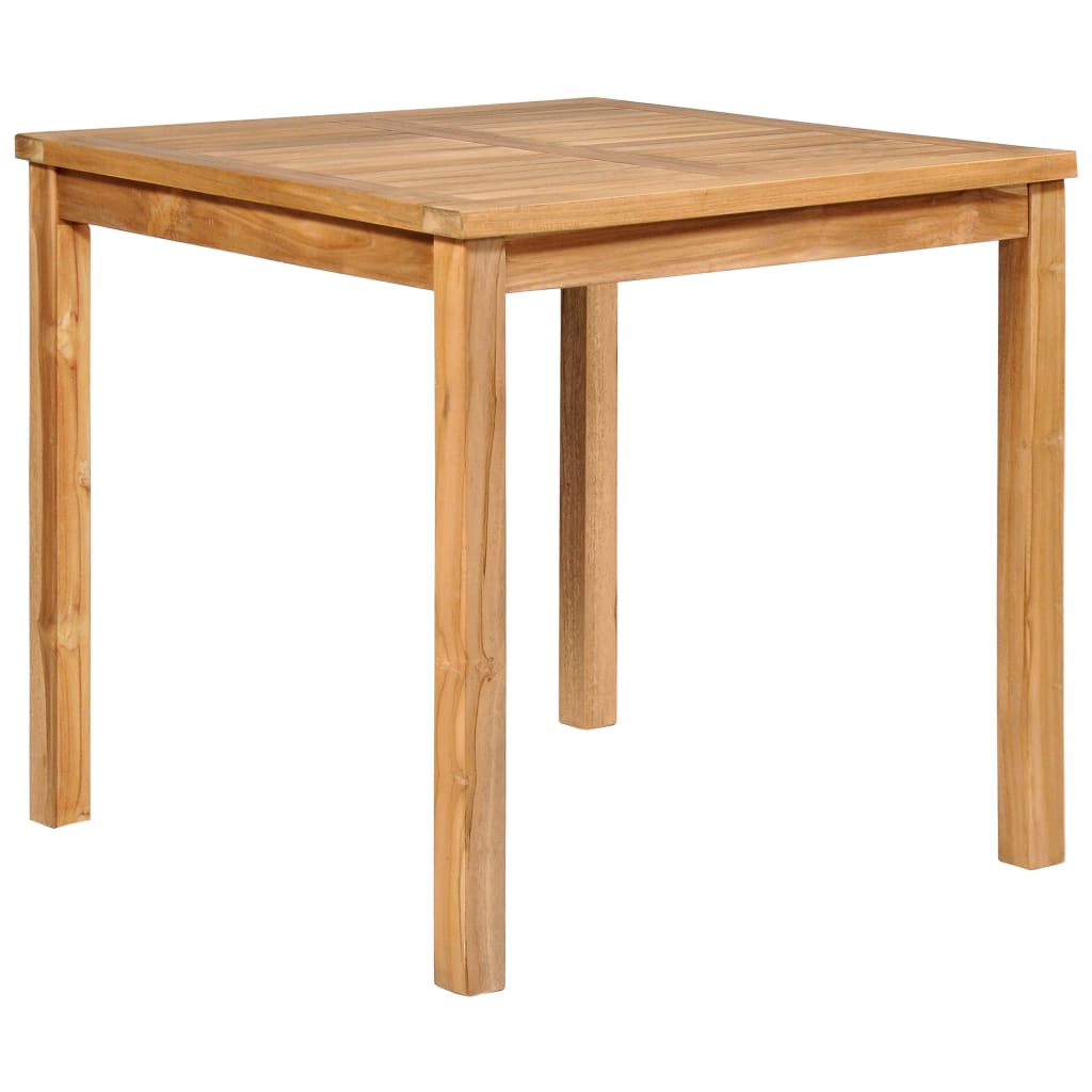 Set da pranzo da giardino 3 pz 80x80 cm in legno massello di teak | homemem39