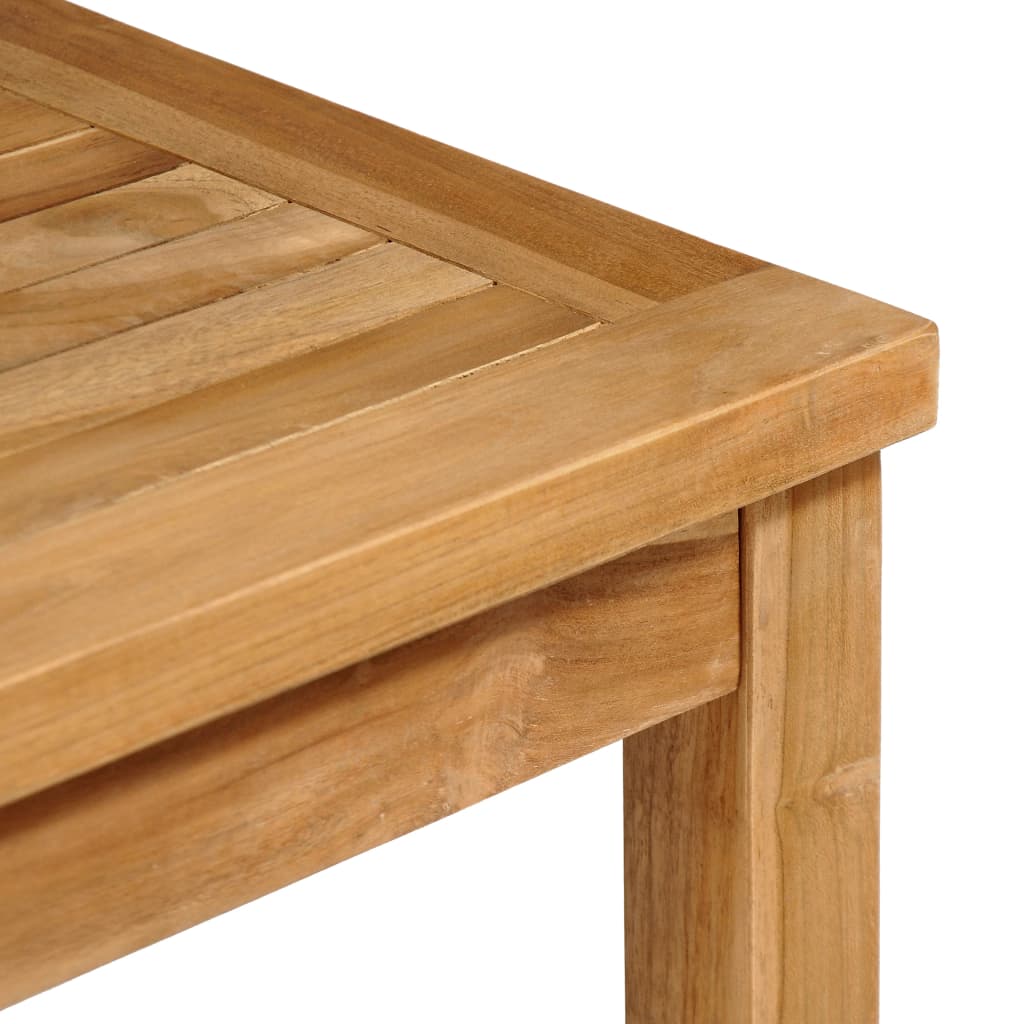 Set da pranzo da giardino 3 pz 80x80 cm in legno massello di teak | homemem39