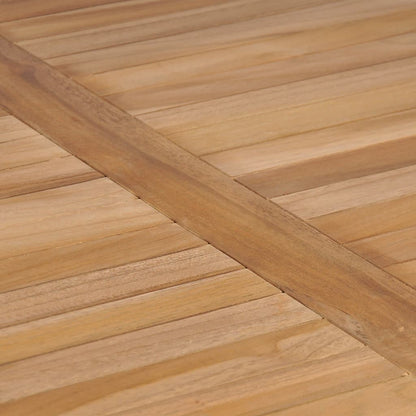 Set da pranzo da giardino 3 pz 80x80 cm in legno massello di teak | homemem39