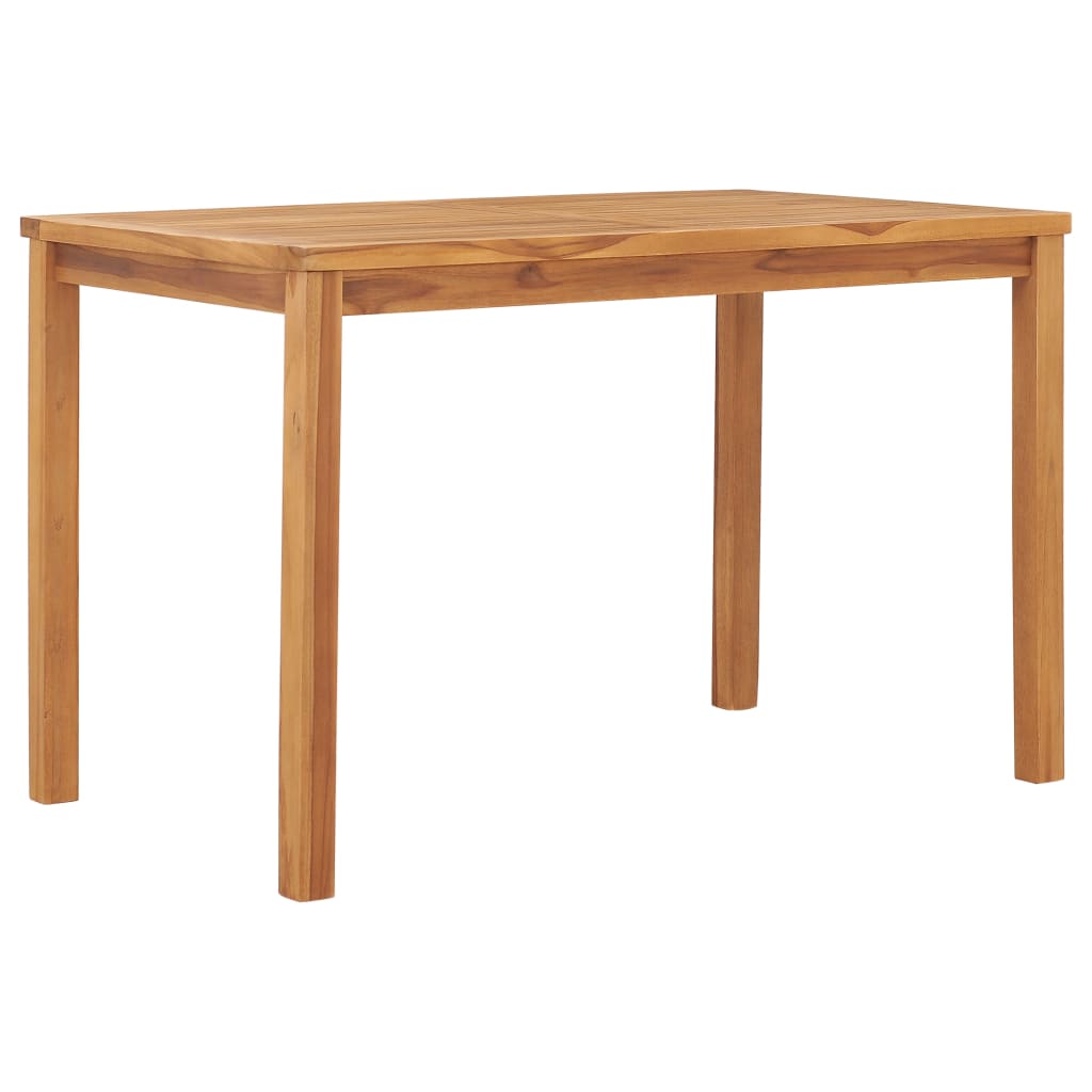 Set da pranzo da giardino 5 pz 120x70 cm in legno massello di teak - homemem39