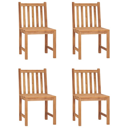 Set da pranzo da giardino 5 pz 140x80 cm in legno massello di teak | homemem39