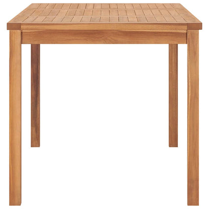Set da pranzo da giardino 5 pz 140x80 cm Legno Massello di Teak