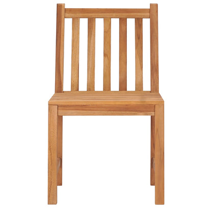 Set da pranzo da giardino 5 pz 140x80 cm in legno massello di teak | homemem39