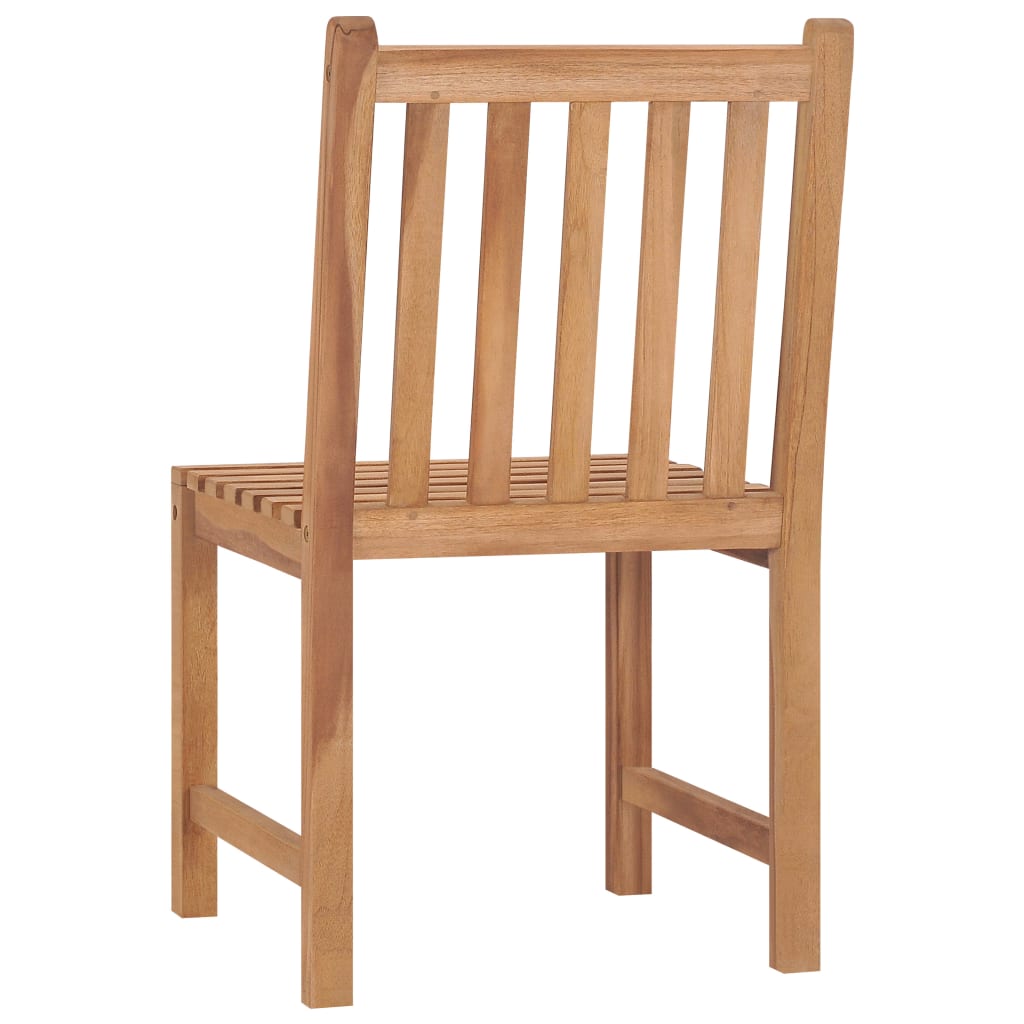 Set da pranzo da giardino 5 pz 140x80 cm in legno massello di teak | homemem39