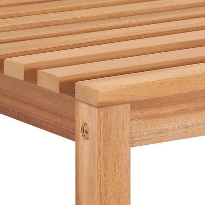 Set da pranzo da giardino 5 pz 140x80 cm in legno massello di teak | homemem39