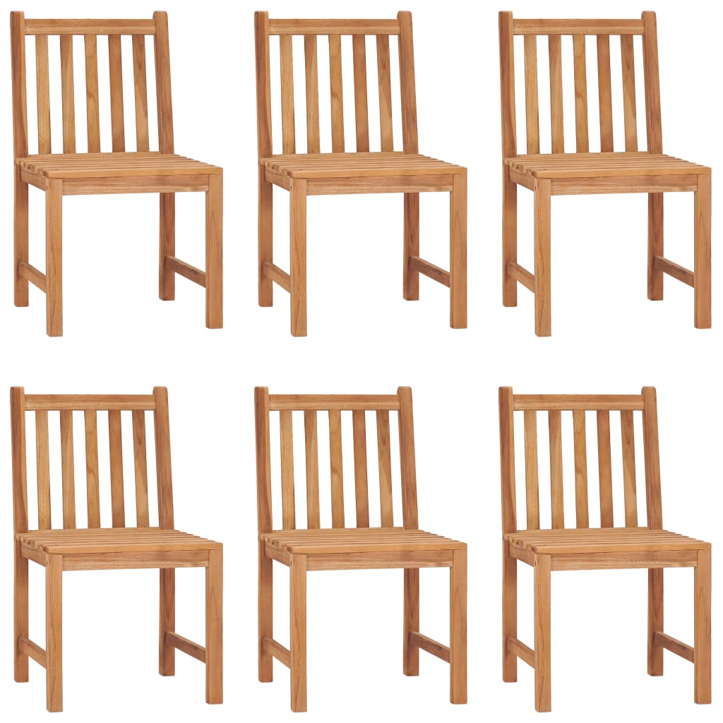 Set da pranzo da giardino 7 pz 140x80 cm in legno massello di teak | homemem39