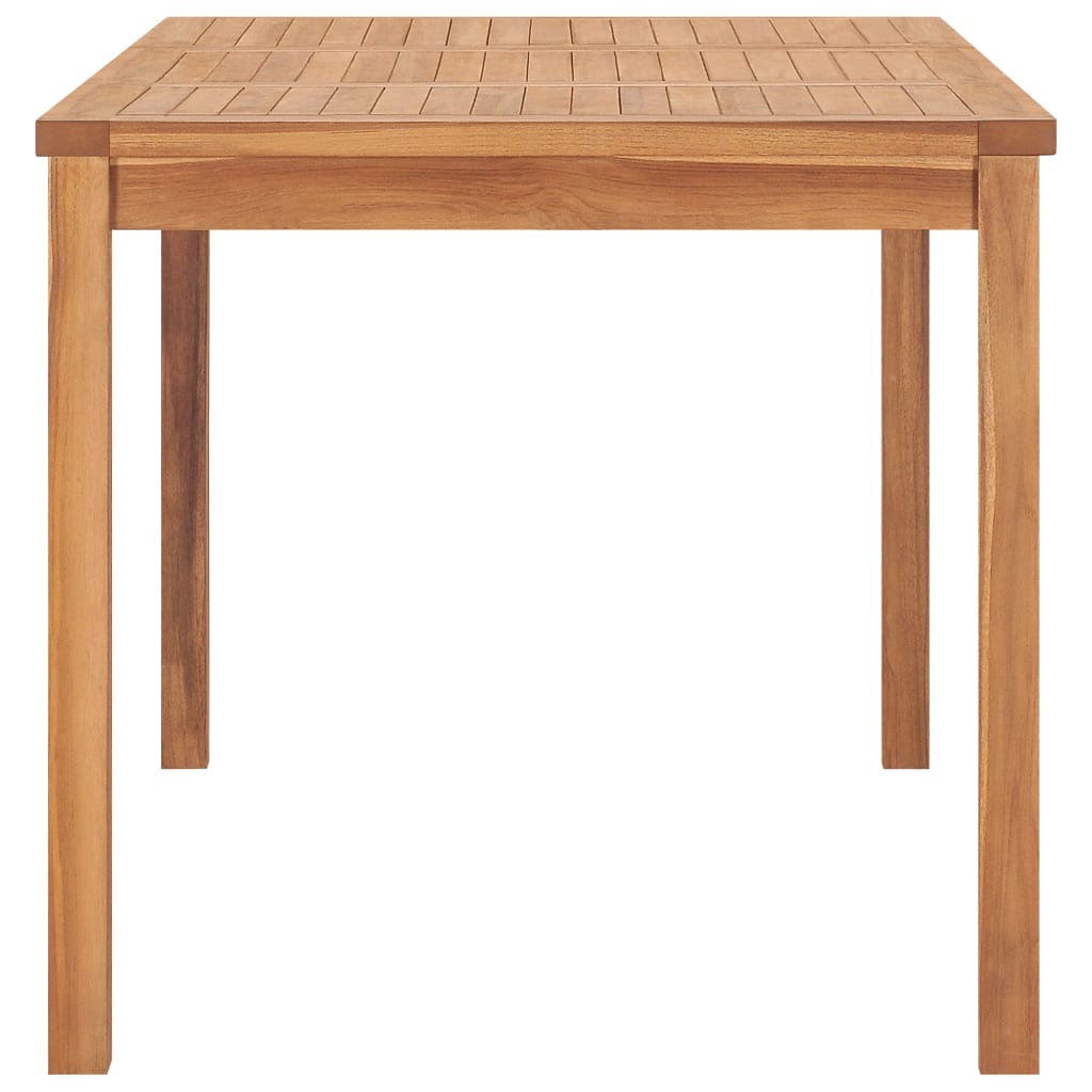 Set da pranzo da giardino 5 pz 140x80 cm in legno massello di teak | homemem39