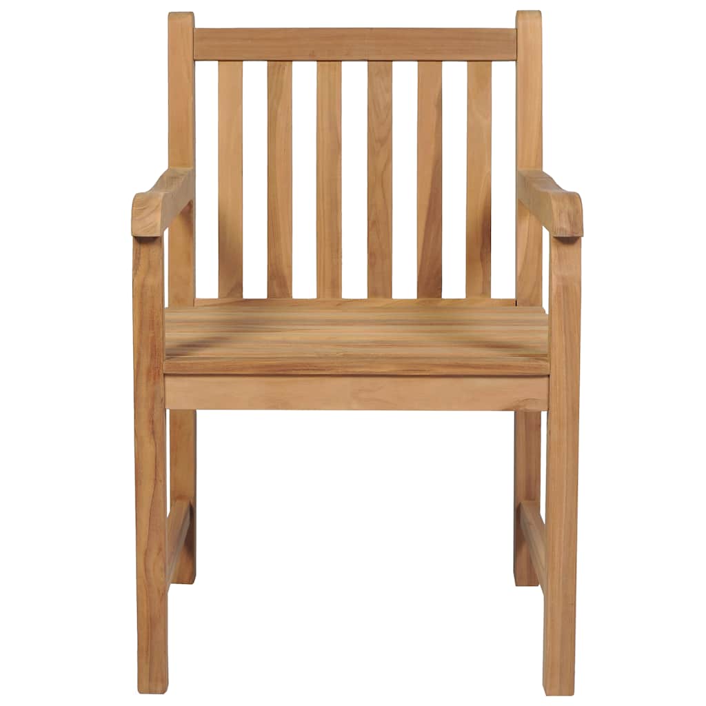 Set da pranzo da giardino 7 pz 140x80 cm in legno massello di teak | homemem39