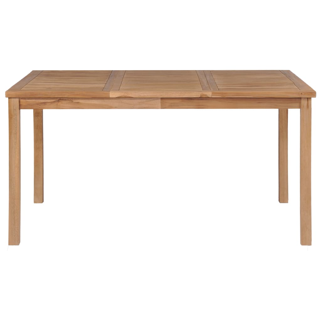 Set da pranzo da giardino 7 pz 150x90 cm in legno massello di teak - homemem39