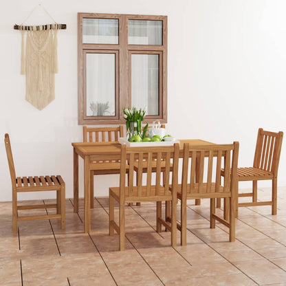 Set da pranzo da giardino 7 pz 150x90 cm in legno massello di teak - homemem39