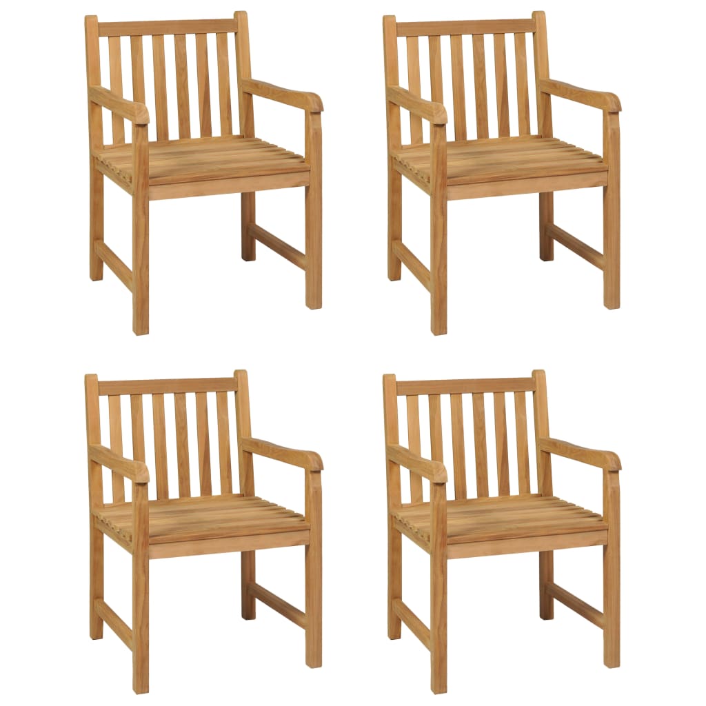 Set da pranzo da giardino 5 pz 150x90 cm in legno massello di teak | homemem39