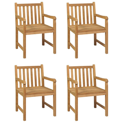 Set da pranzo da giardino 5 pz 150x90 cm in legno massello di teak | homemem39