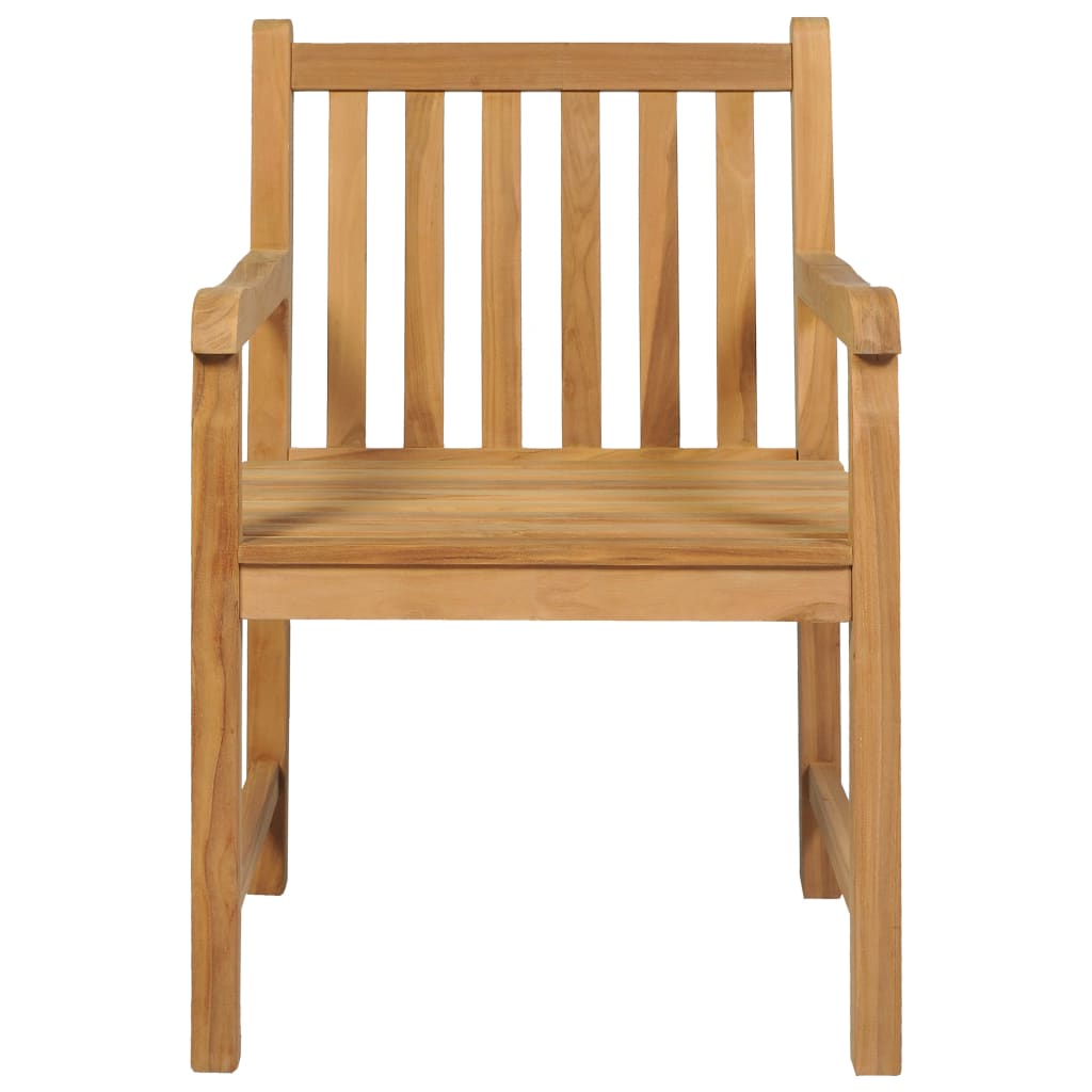 Set da pranzo da giardino 5 pz 150x90 cm in legno massello di teak | homemem39