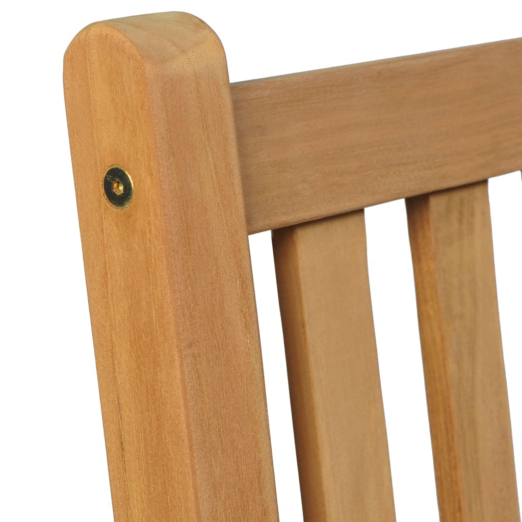 Set da pranzo da giardino 5 pz 150x90 cm in legno massello di teak | homemem39
