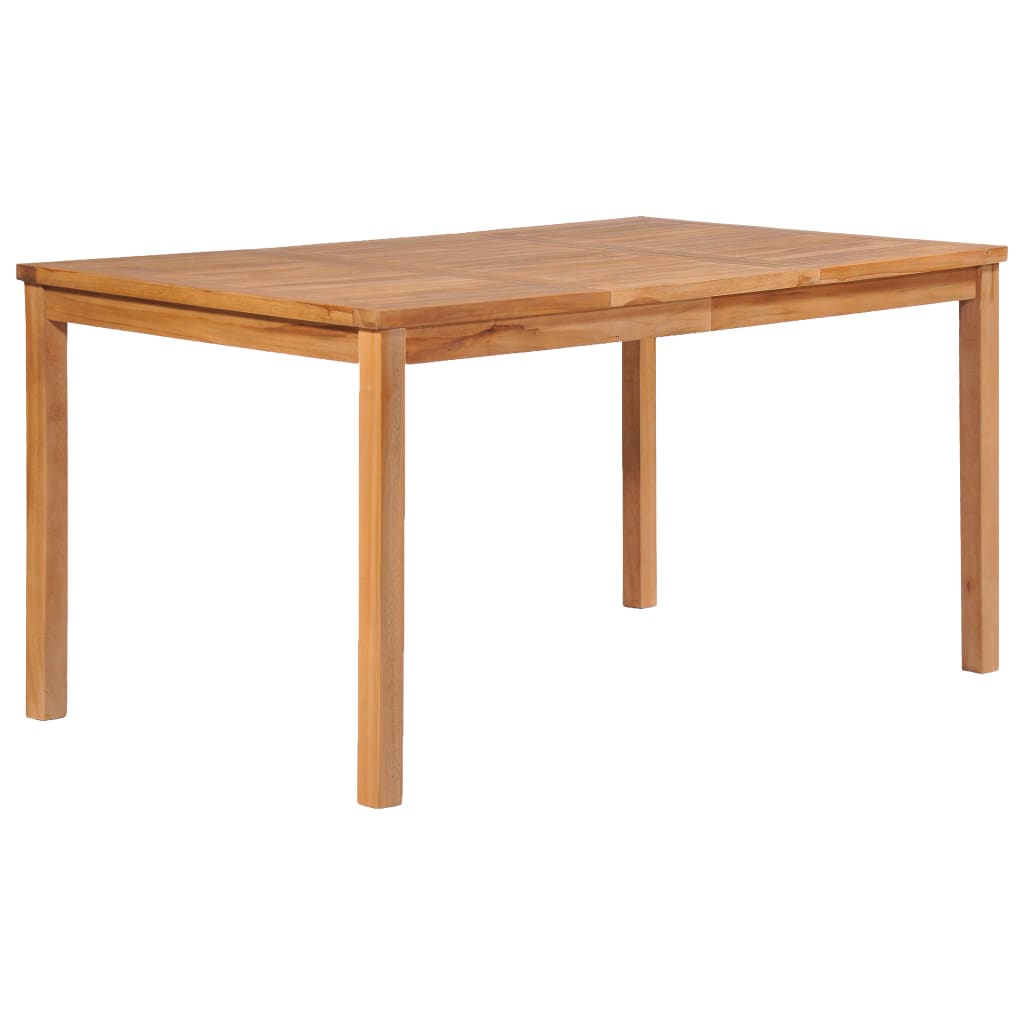 Set da pranzo da giardino 5 pz 150x90 cm in legno massello di teak | homemem39